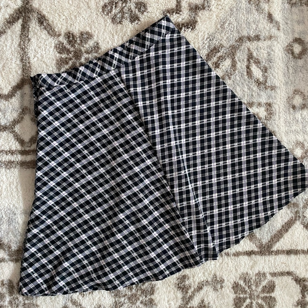 Vintage Plaid Skater Skirt